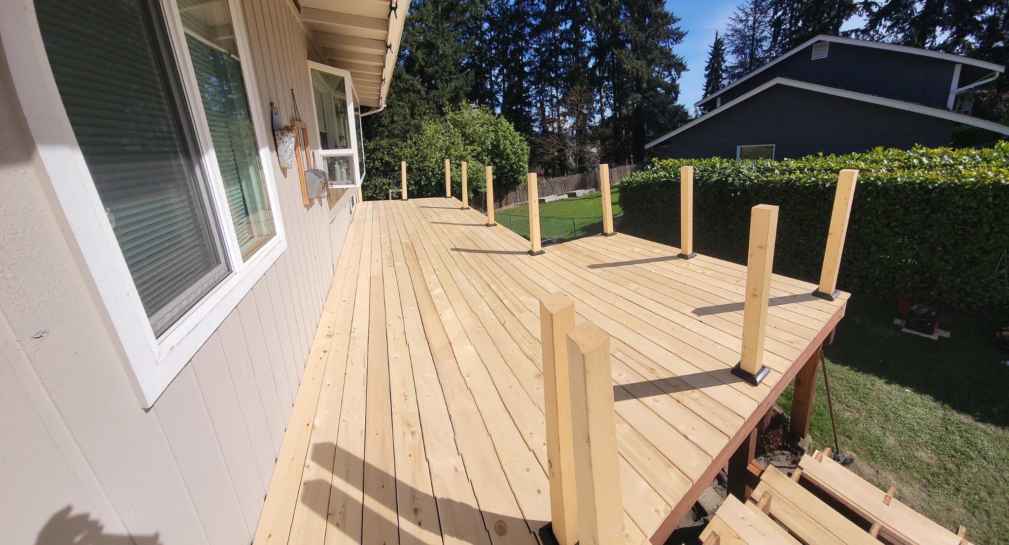 Exterior renovation work