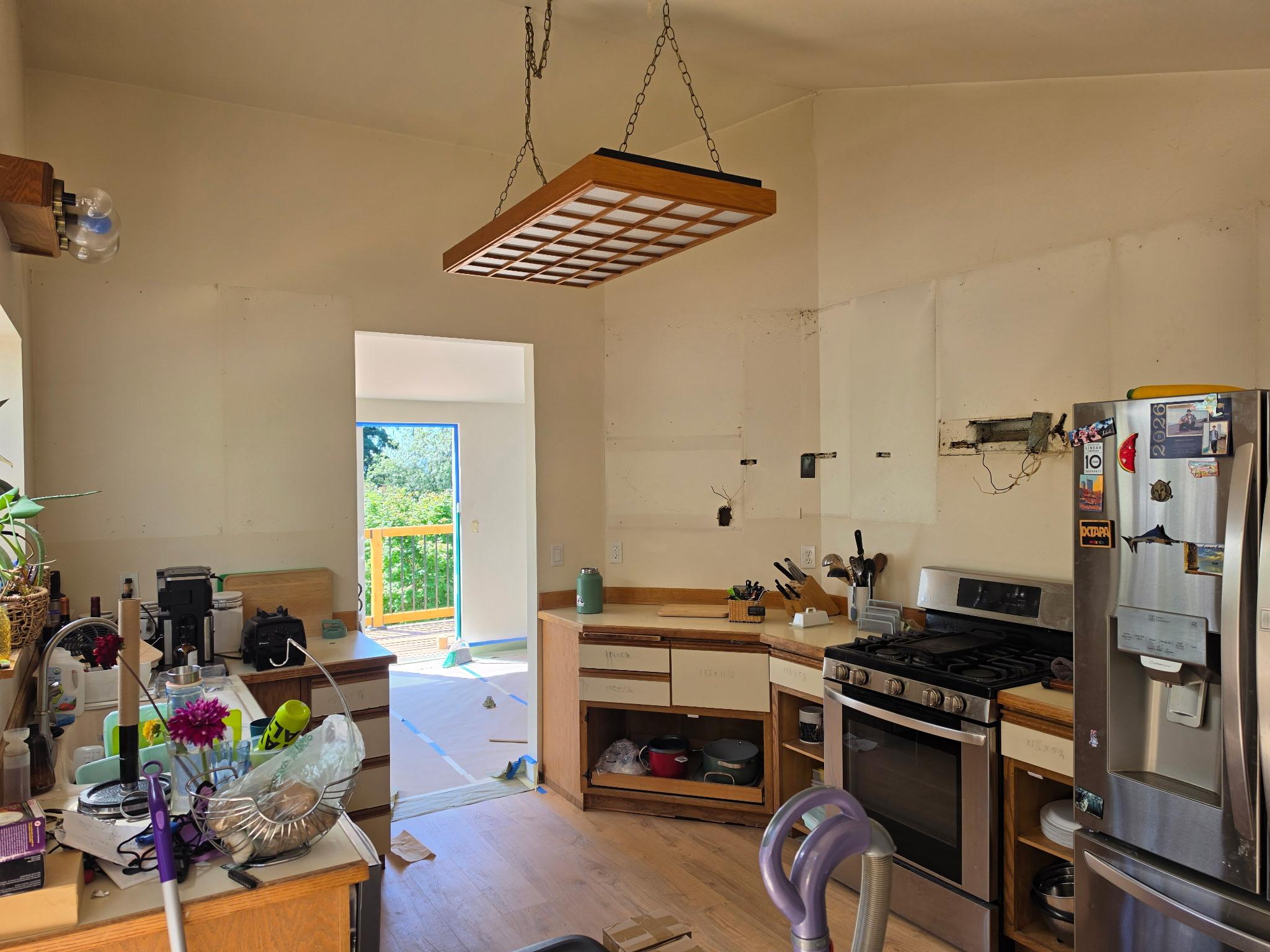 Kitchen cabinet removal and remodel