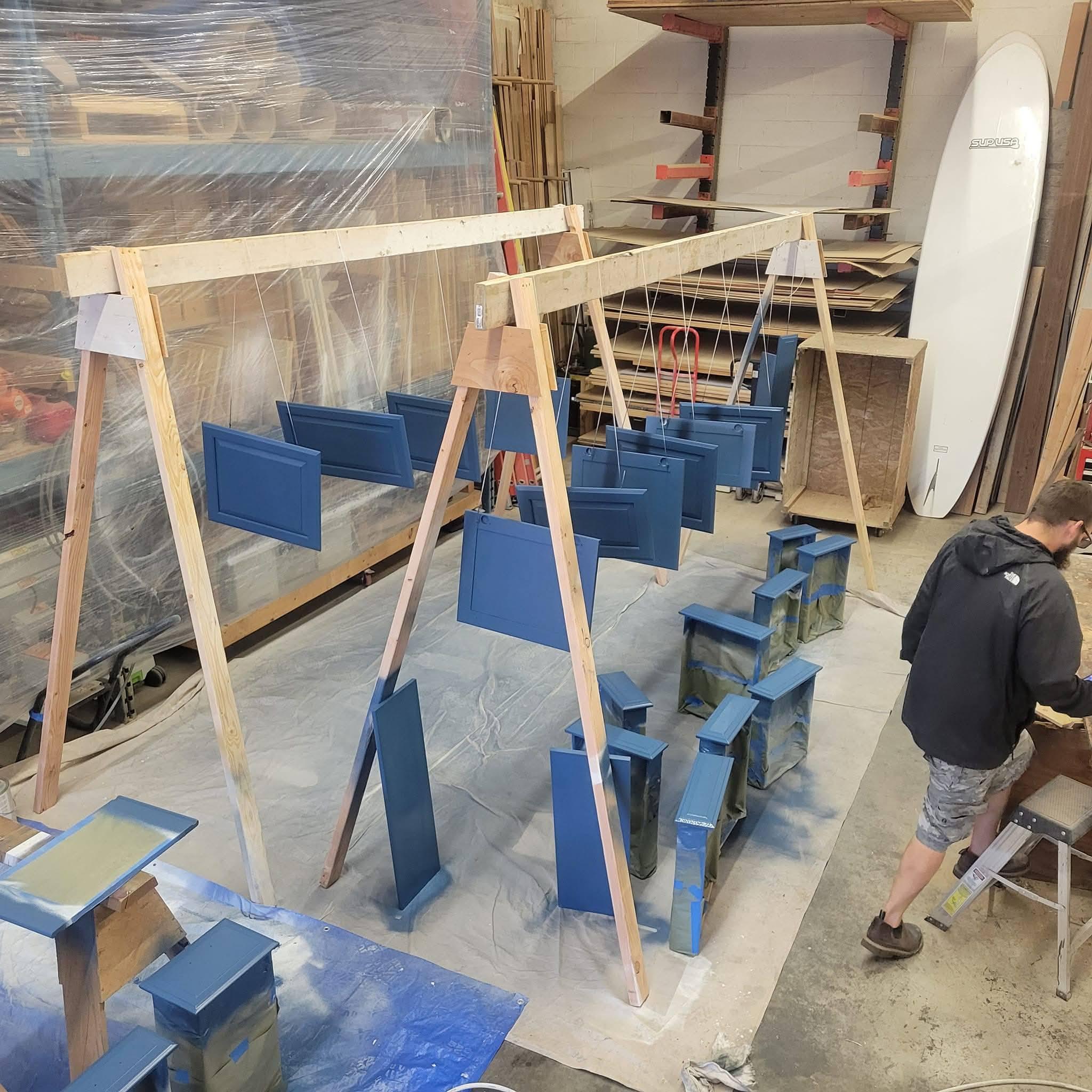 Cabinet painting workshop